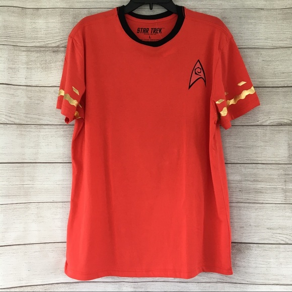 NWT Star Trek Red Uniform Tee - Size L - Picture 1 of 4